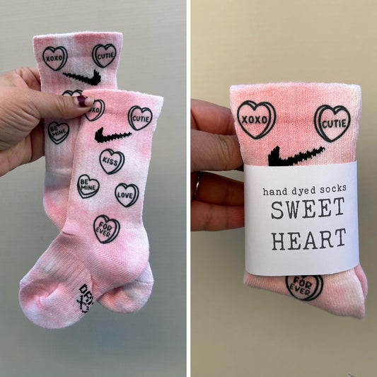 Sweet heart - Pinky Tie dye Socks